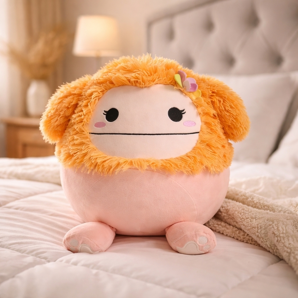 Squishmallows Orange and Pink Stuffed Animal